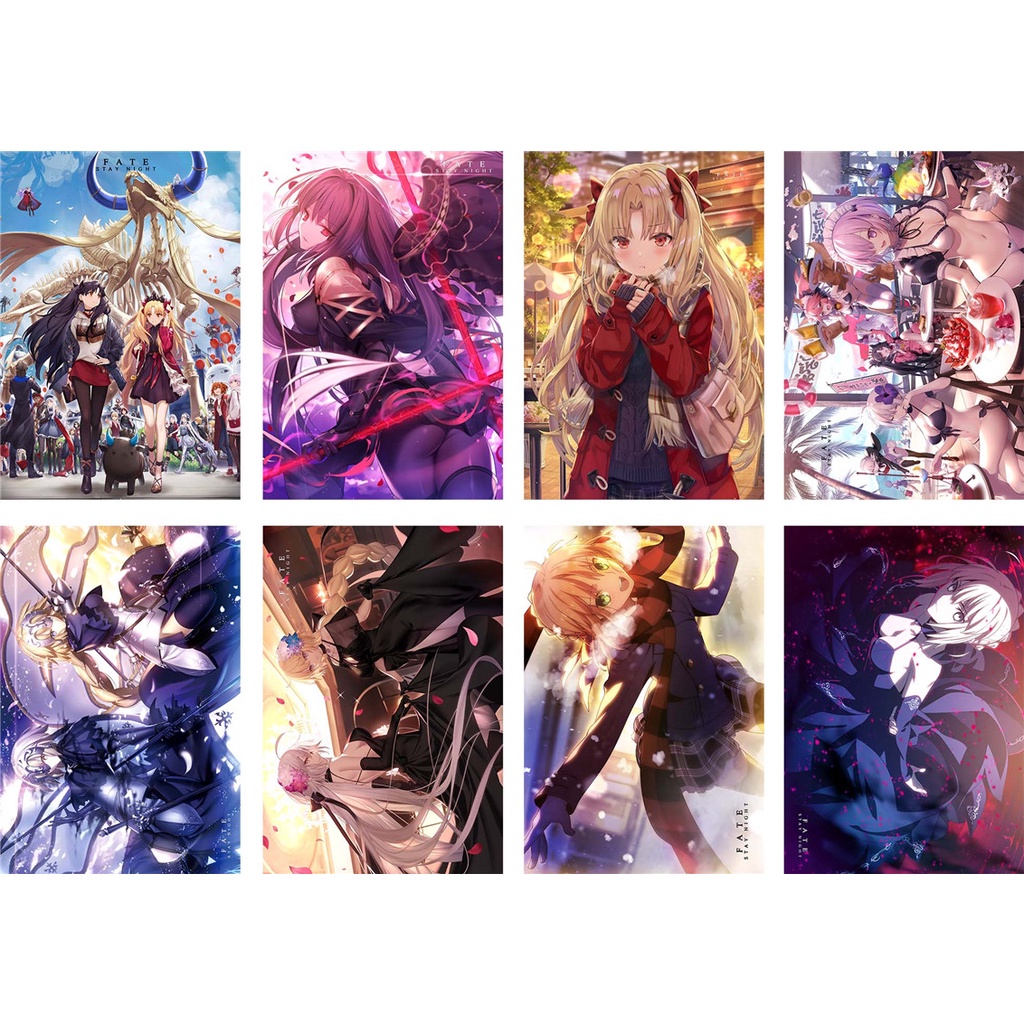 8pcs Set Fate Grand Order Fgo Artoria Pendragon Saber Joan Of Arc A3 