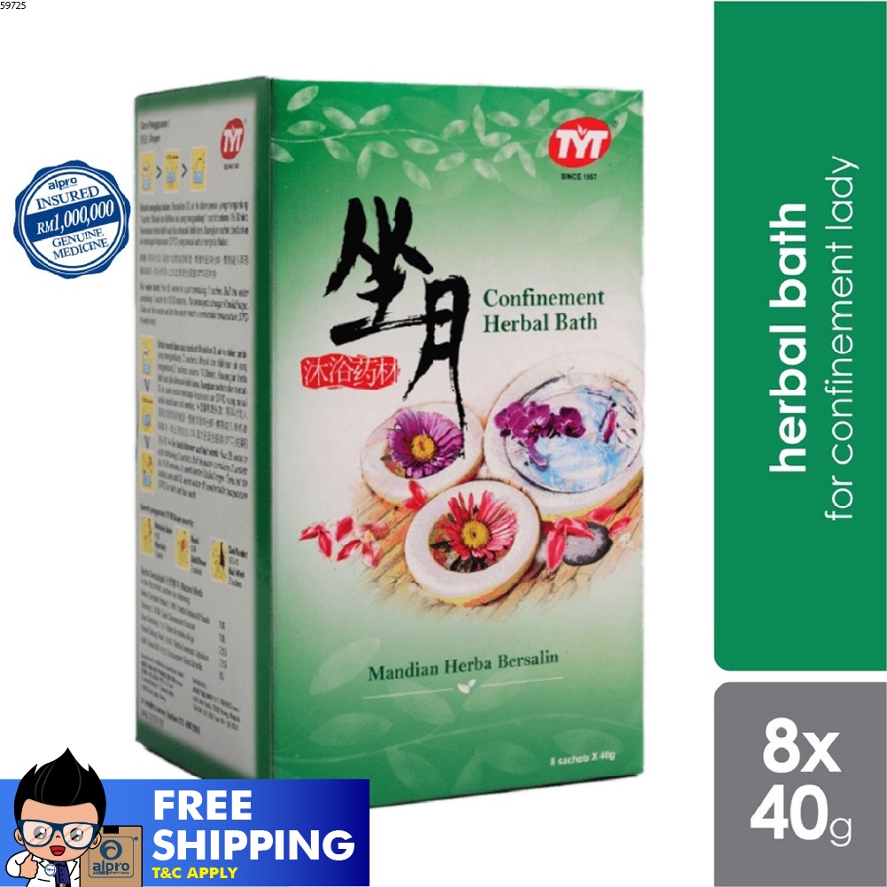 TYT Confinement Herbal Bath 8x40g Shopee Singapore