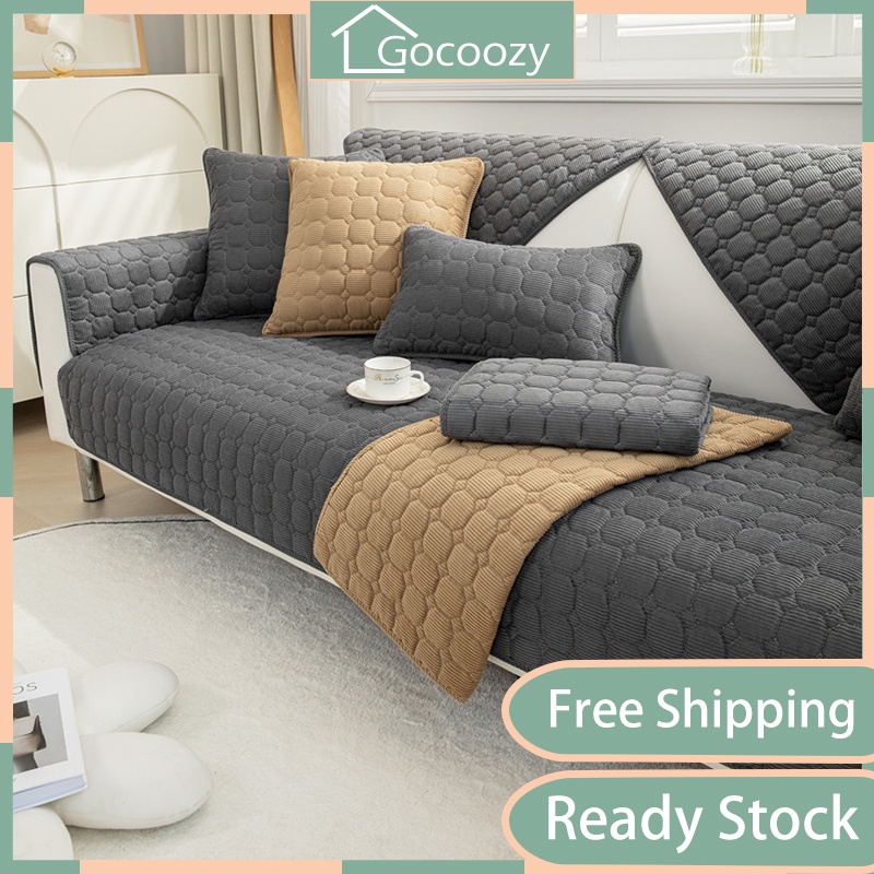 Cotton Sofa Cover Slipcover Cushion Cover backrest armrest Sofa Mat set