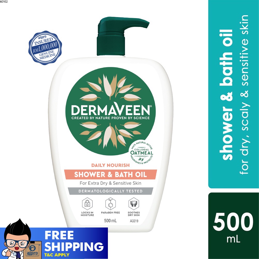 Dermaveen Shower & Bath Oil (500ml) Shopee Singapore