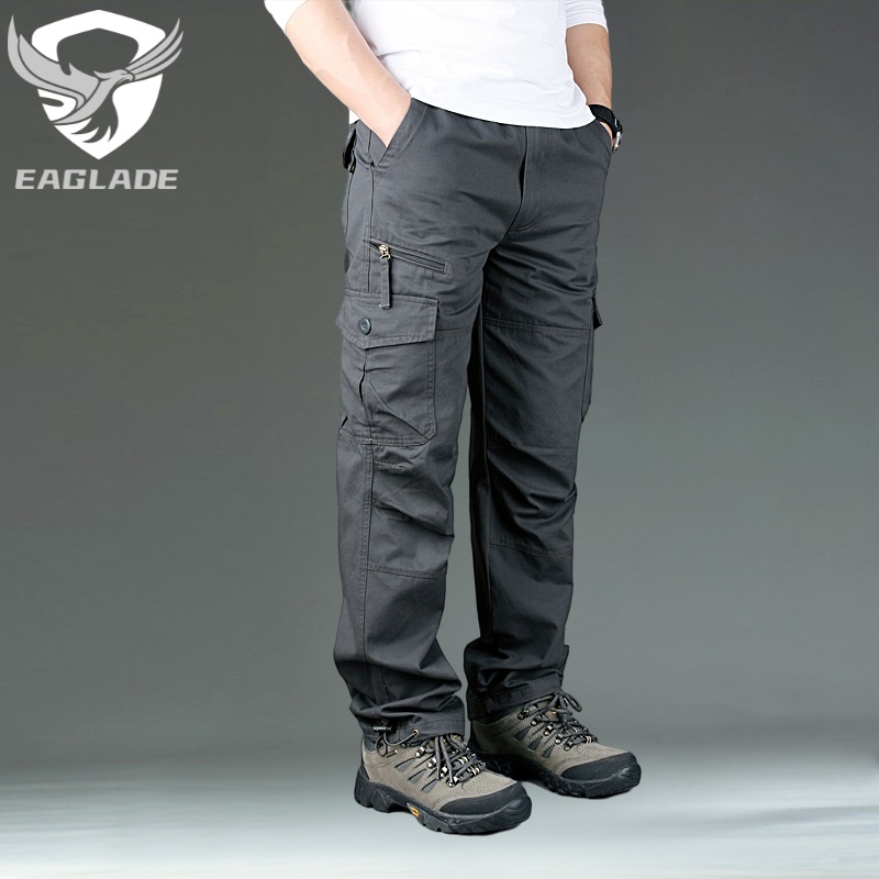 EAGLADE Tactical Cargo Pants Men S7 in Grey | Shopee Singapore