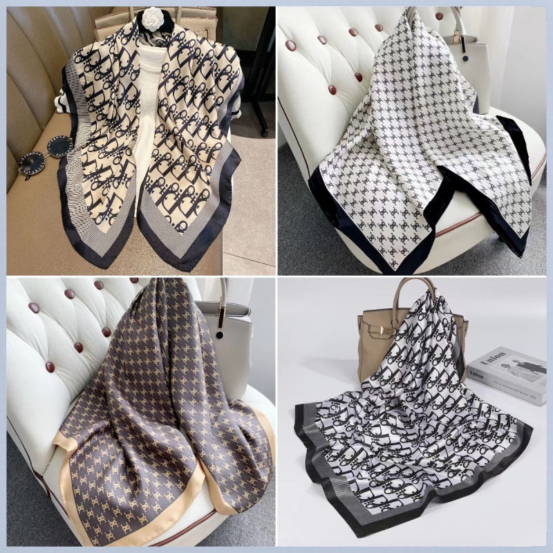 【READY STOCK】Shawl Satin Fashion Printed Premium Scarf Muslimah Square ...