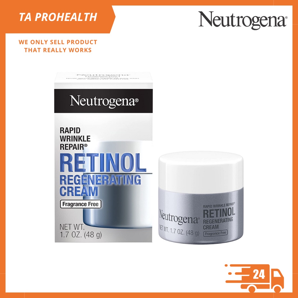 Neutrogena Rapid Wrinkle Repair Retinol Regenerating Cream Fragrance Free Hyaluronic Acid 48g 4375