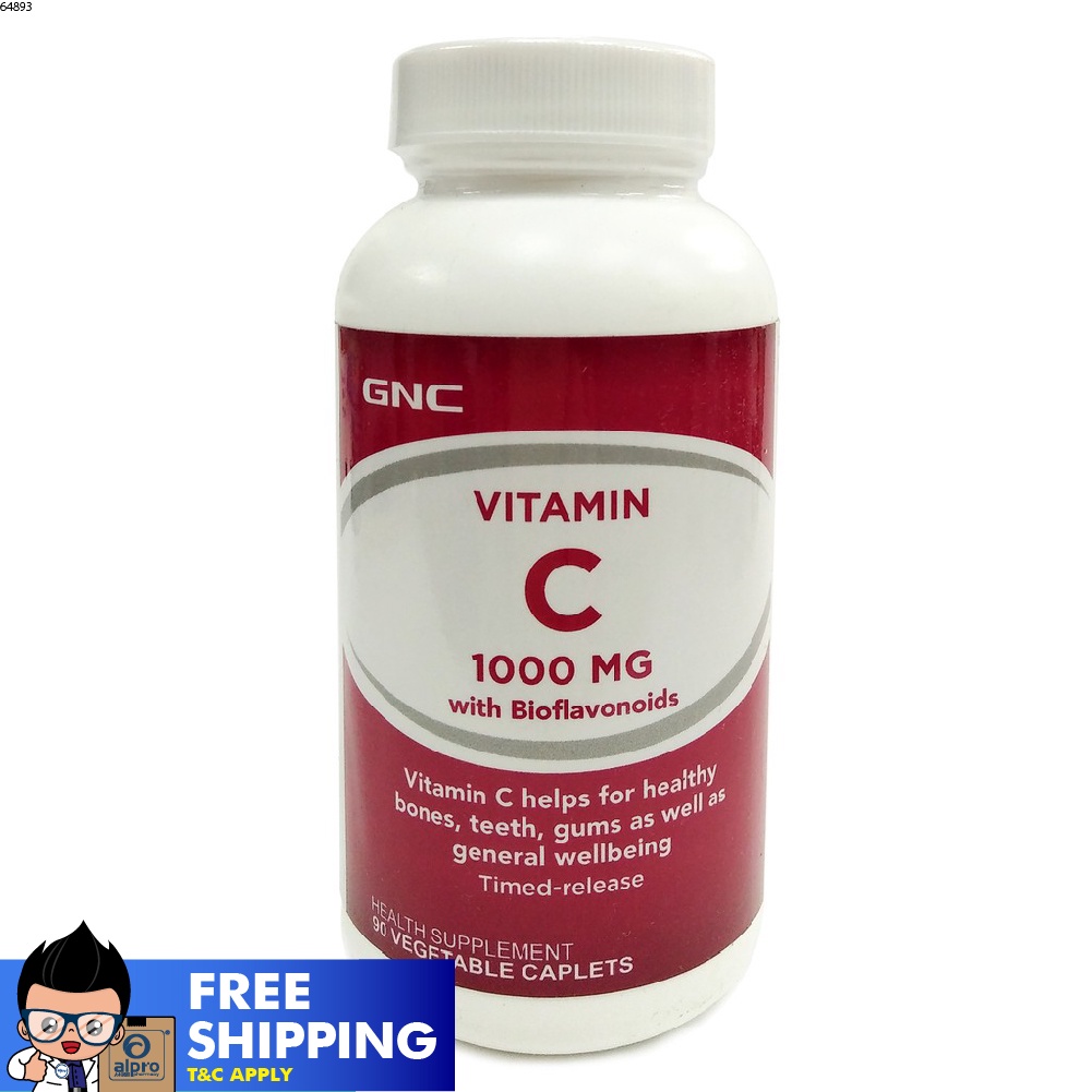 GNC Vitamin C with Bioflavonoids Time Released (1000mg x 90s) Exp 07/