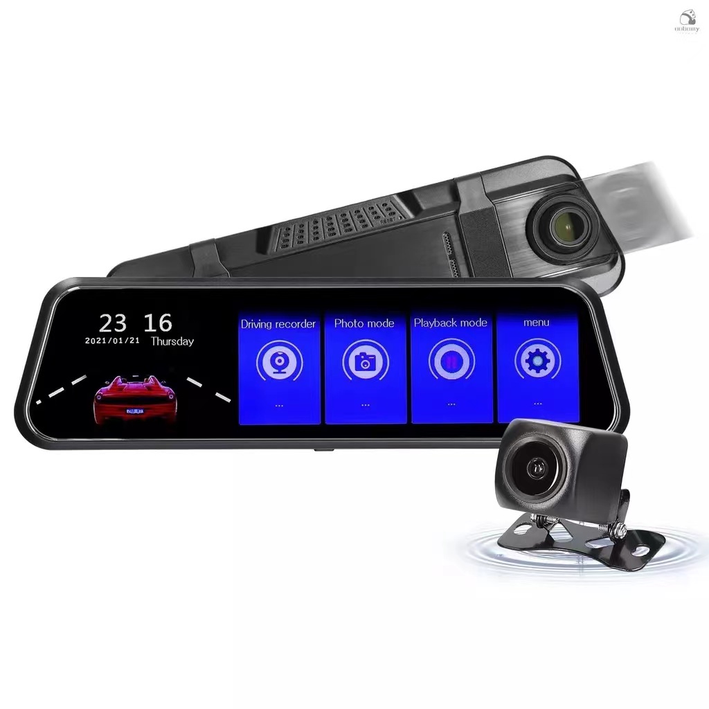 9.66 Inch Wifi Touch Screen Starlight Night Vision Dash Cam Shopee