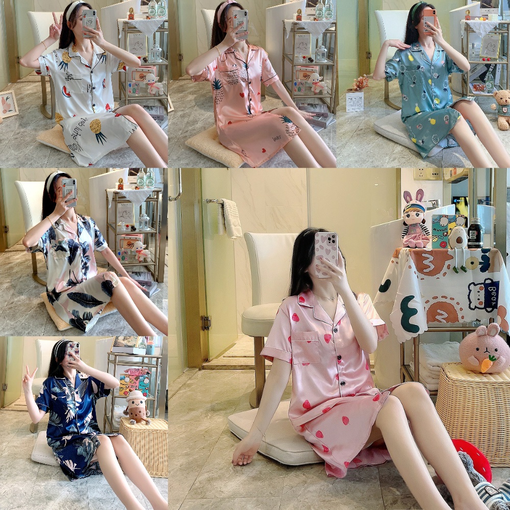 Sexy Sleepwear Women Ice Silk Pajamas Nightdress Strap Night Dress