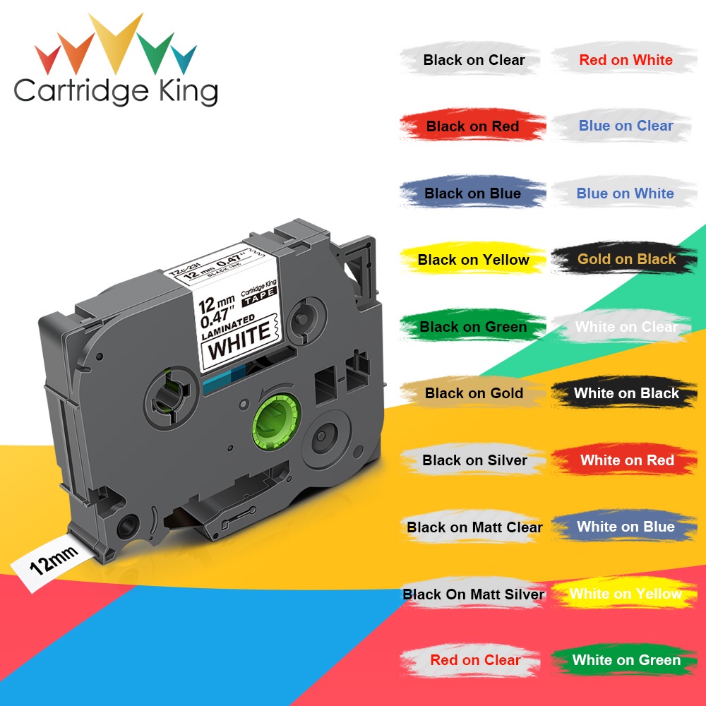 Compatible For Brother 6/9/12/18/24mm TZe Tape TZe231 TZe221 TZe211 for
