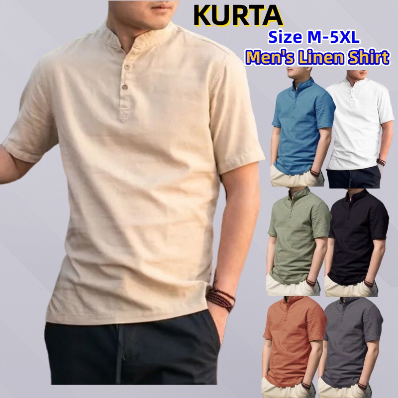 short sleeve kurta mens