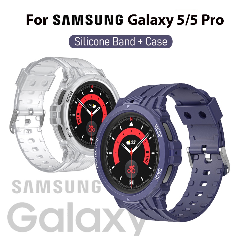 Watch Case for Samsung Galaxy Watch 5 Pro 45mm Charger TPU Strap Band Sport  Watchband Bracelet for Watch 5 pro Screen Protector