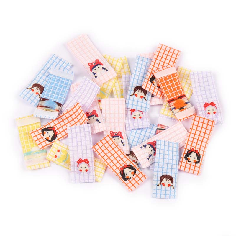 50Pcs 1.5x4cm Lovely Girl Printed Labels For DIY Kids Sewing ...