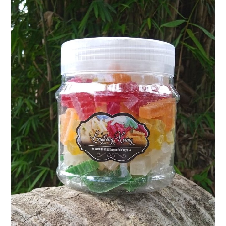 Agaragar Dry With Fruit, Dried Lengkong Syrup/Dried Jelly/Dried Agar