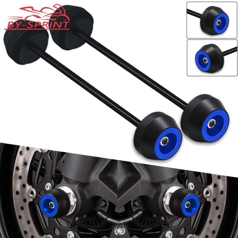 BMW Motorcycle Front Axle Sliders - Crash Protection For S1000RR/R/XR Models, Red CNC Aluminum