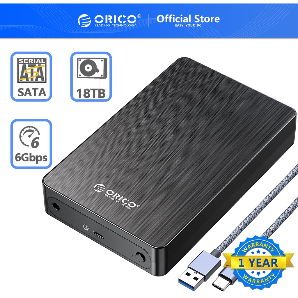 ORICO 3.5inch Hard Disk Casing HDD Enclosure Portable Hard Drive SATA ...