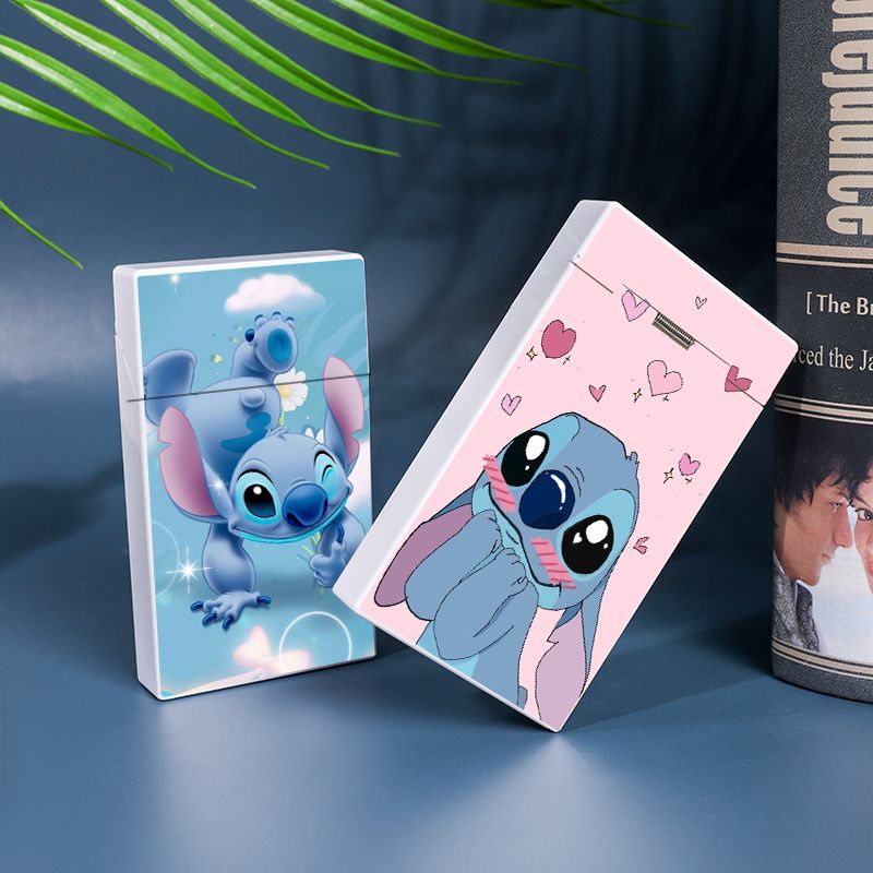 Storage Storage Box Small Card Storage Box Anime Cartoon Stitch Flip ...