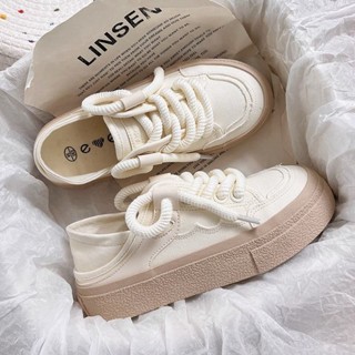 White platform canvas on sale shoes