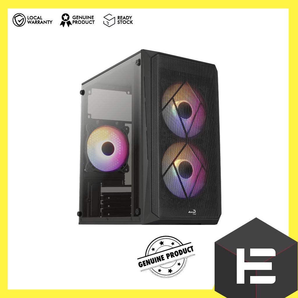 AEROCOOL Cs-107 V2 RGB Acrylic M-ATX Chassis - Black ( Cs-107-A-Bk-V2 ...