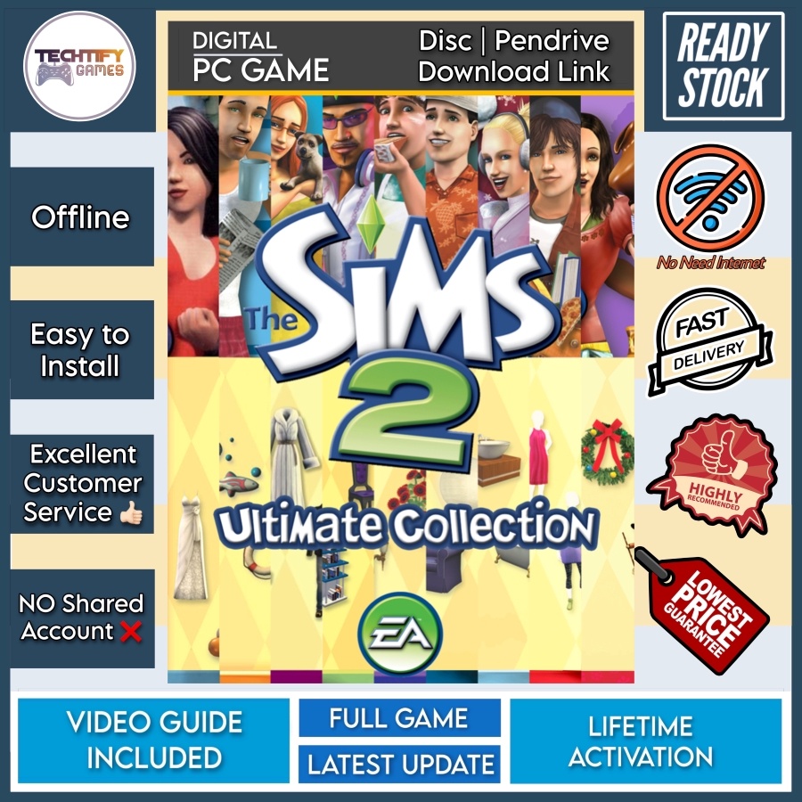 [PC Game] The Sims 2 Ultimate Collection Offline [Disc Pendrive
