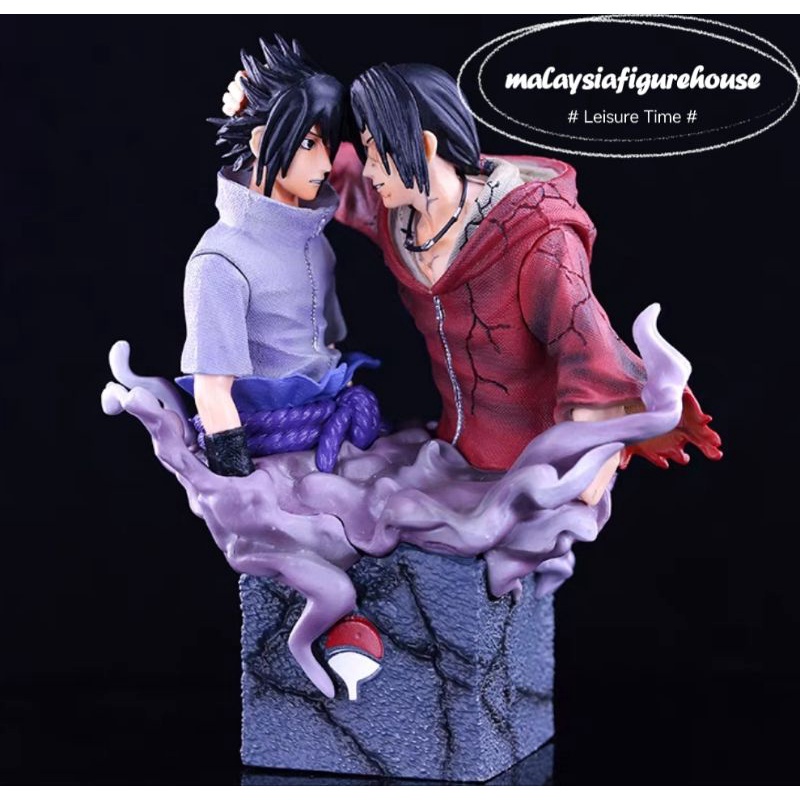 NARUTO BW UCHIHA ITACHI SASUKE HALF BODY COPY RESIN FIGURE STATUE MODEL ...