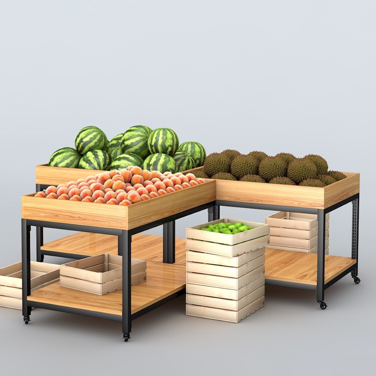 Commodity display racks, fruit display cabinets, vegetable and fruit ...