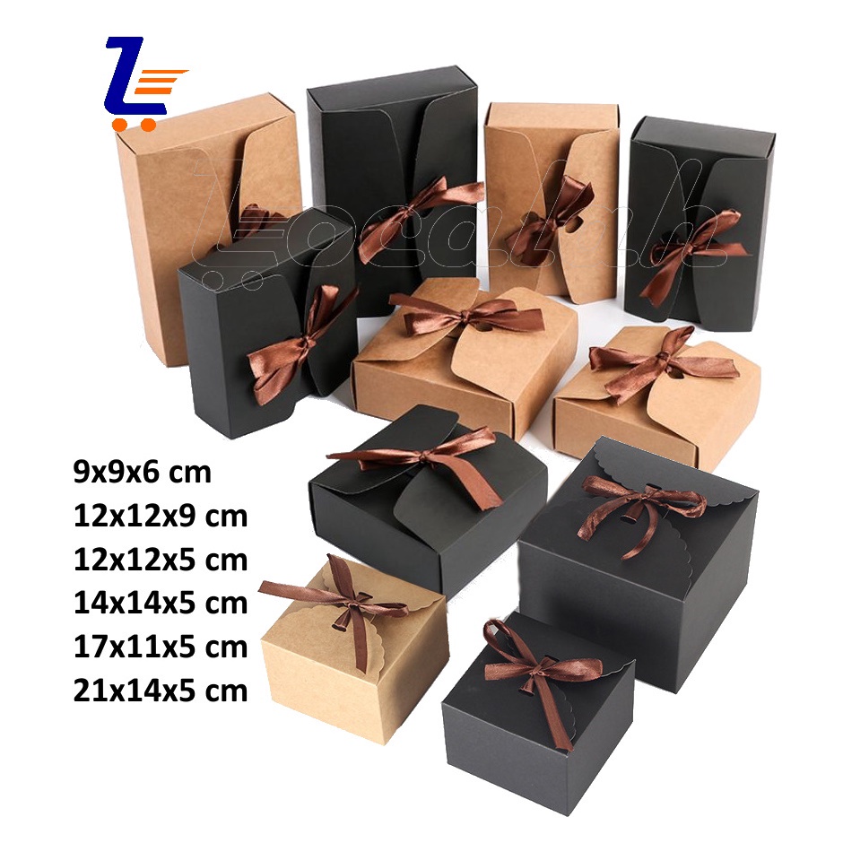 Kraft Paper Ribbon Packaging Box Box Candy Packaging Mooncake Box