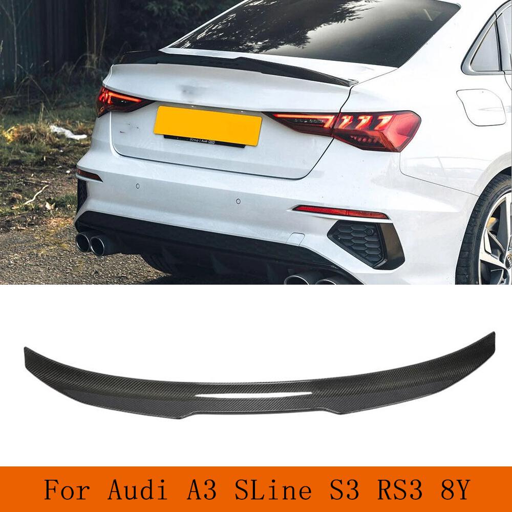 Rear Trunk Spoiler For Audi A3 Sline S3 RS3 8Y Sedan 2021- 2023 Real ...