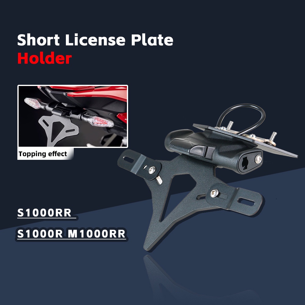 Motorcycle License Plate Holder Tail Light Bracket Fender Eliminator