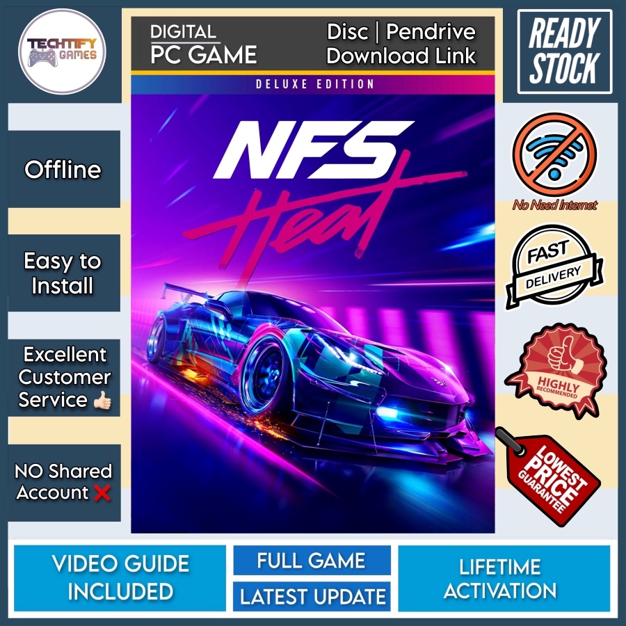 [pc Game] Need For Speed Heat Deluxe Edition Shopee Singapore