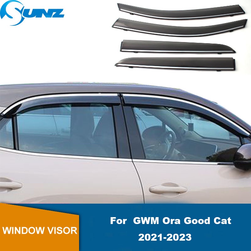 Side Window Deflector For GWM Ora Good Cat 2021 2022 2023 Car Tinted ...