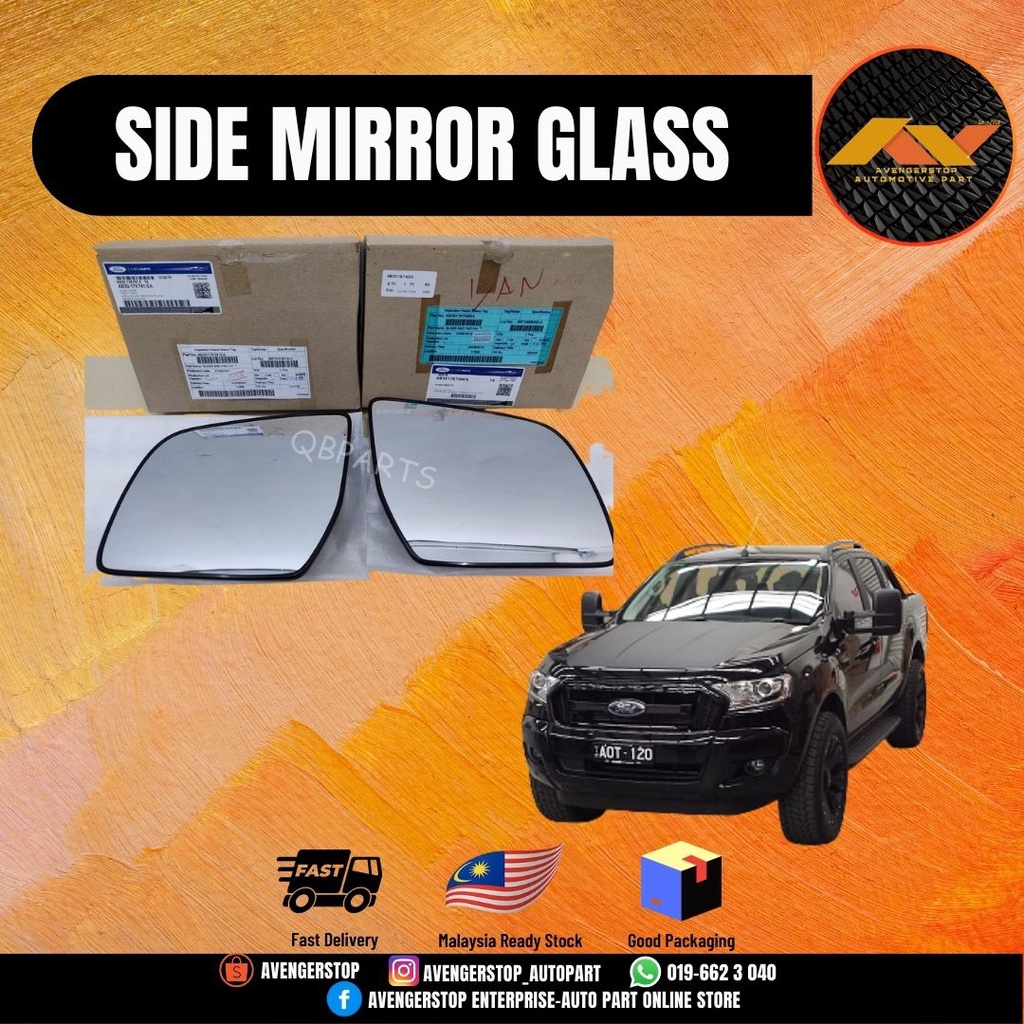 FORD RANGER T6 T7 2012 2018 SIDE MIRROR GLASS CERMIN SISI TEPI GELAS