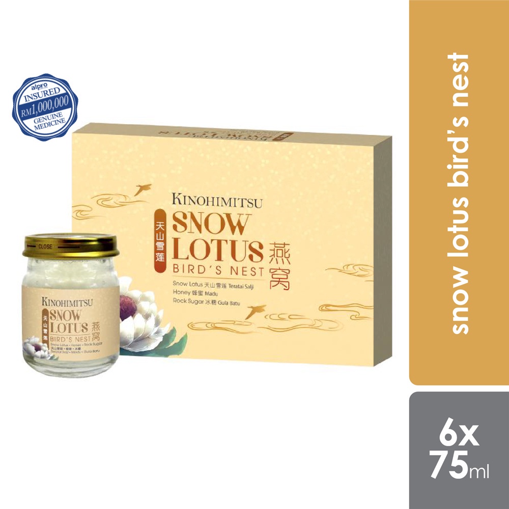 Kinohimitsu Snow Lotus Bird's Nest (75ml x 6's) [Exp. Date 06/2024]