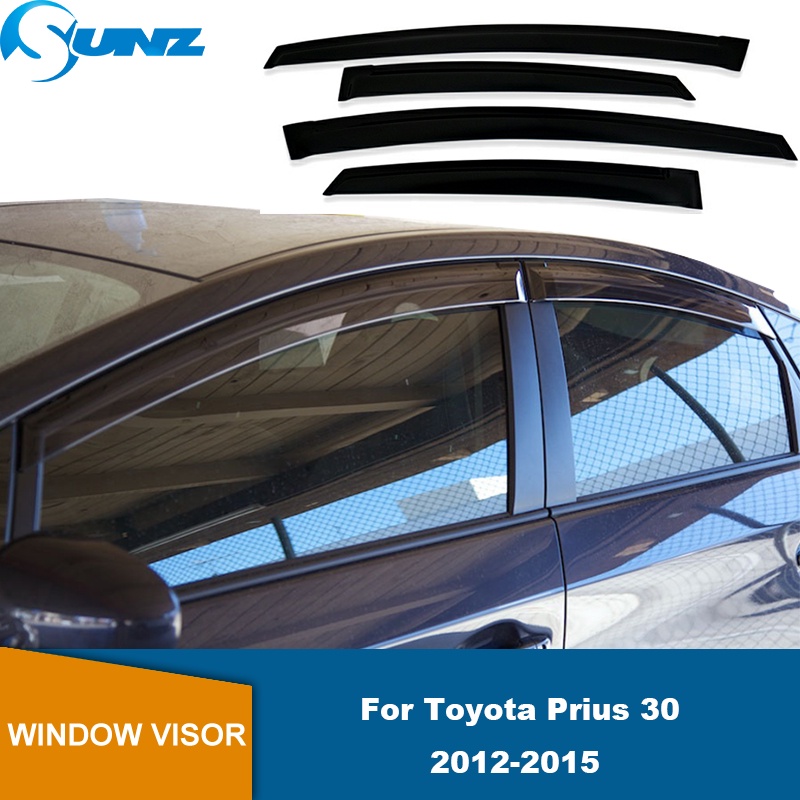 Window Visor For Toyota Prius 30 2012 2013 2014 2015 Weathershield Sun Rain Deflectors Guards