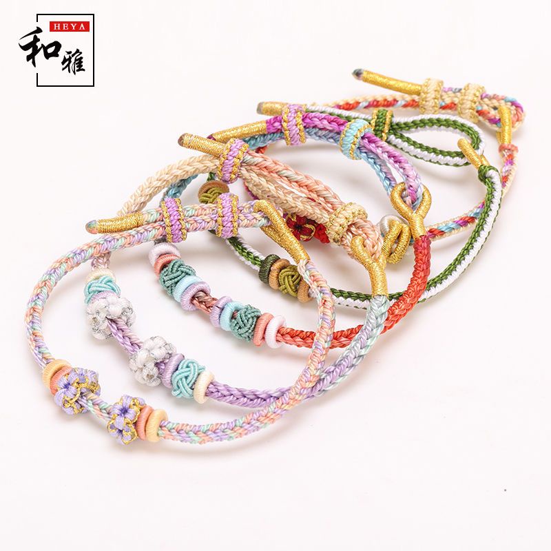 Power power red rope hand by hand rope female benmingnian bracelet ...
