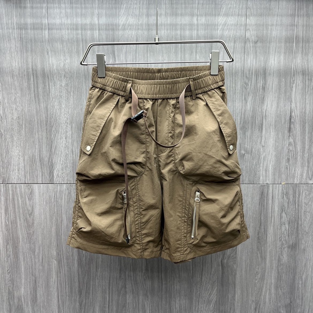 Mens elastic sale waist cargo shorts