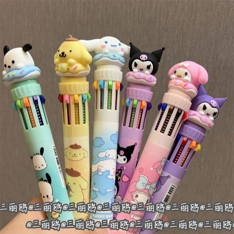 Kuromi Ten Color Ballpoint Pen Sanrio Pen Sanrio Pen Sanrio Pen Sanrio ...