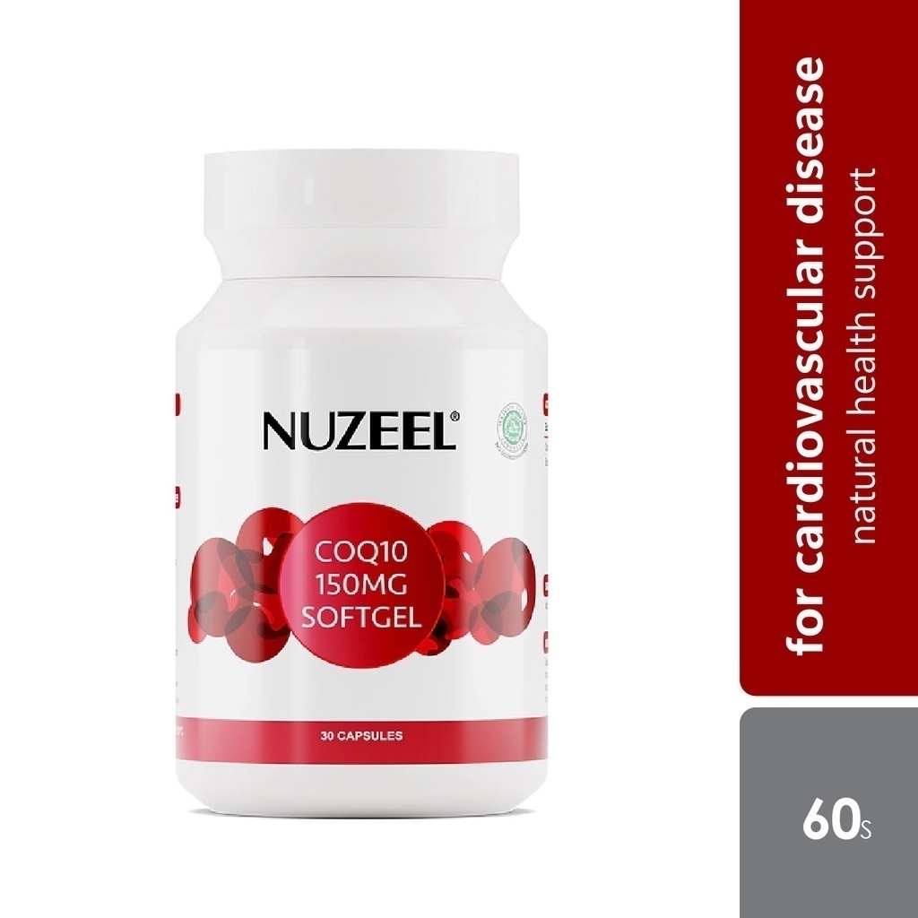 Nuzeel Coq10 150mg Softgel Reduce Oxidative Stress & Inflammation (30s) Shopee Singapore