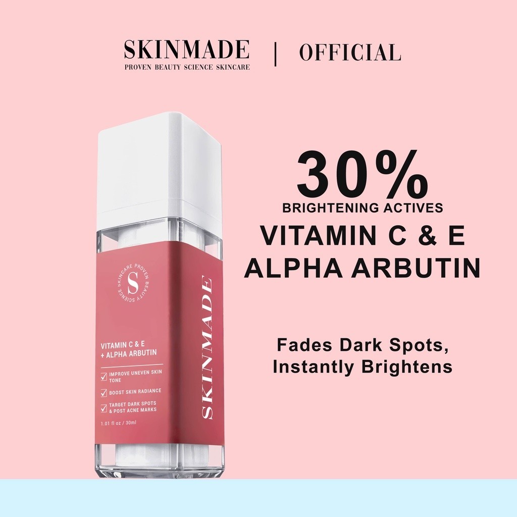 SKINMADE Vitamin C + E Alpha Arbutin Combo Set Skin Radiance ...