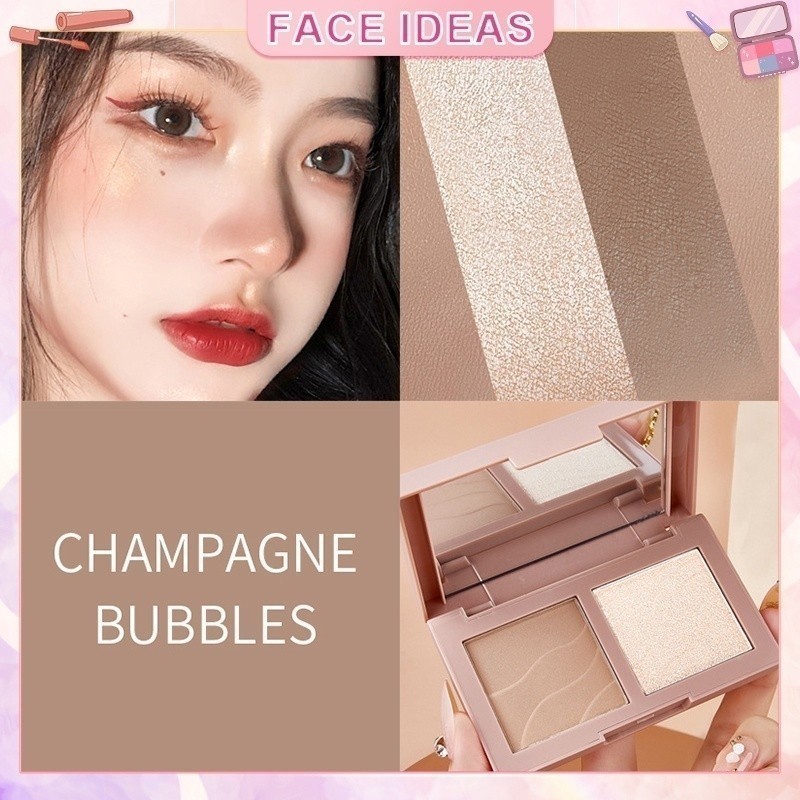 Three-dimensional Highlighter Two-tone Contour Powder Palette For ...