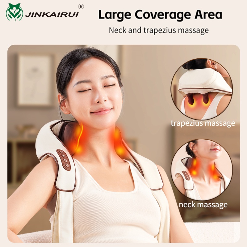 Jinkairui Neck Shoulder Massager Pushing and Kneading Trapezius Muscle