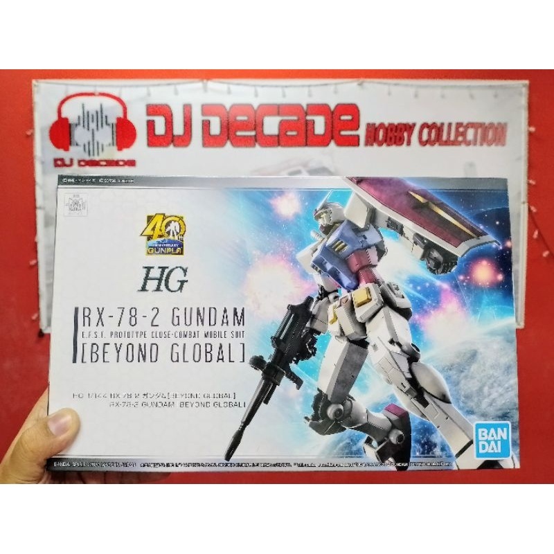 HG RX-78-2 GUNDAM BEYOND GLOBAL 40th ANNIVERSARY GUNPLA | Shopee Singapore