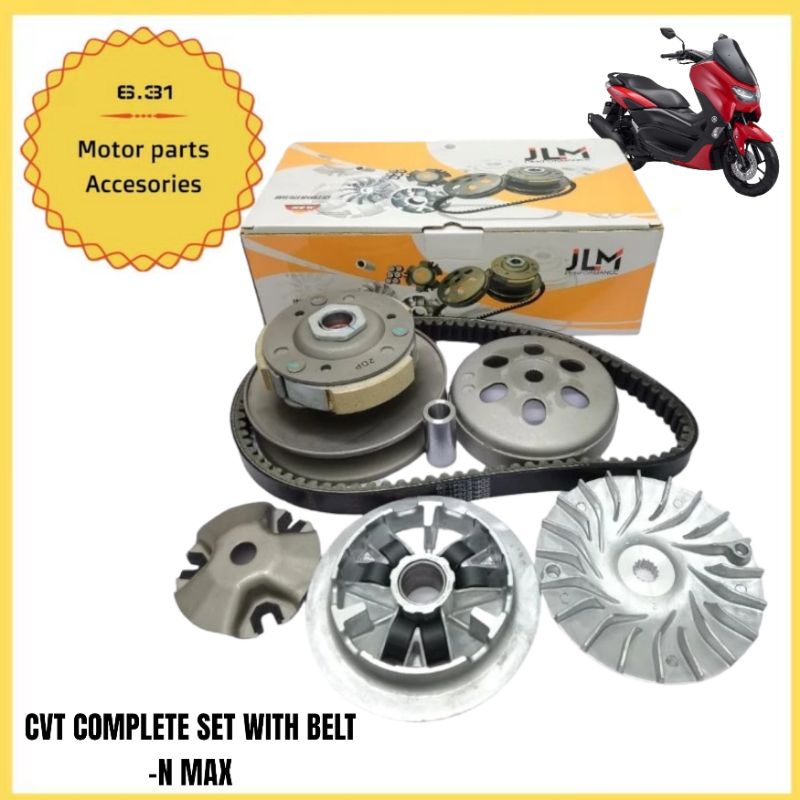 JLM YAMAHA NMAX155 NMAX V1 V2 CVT TRANSMISSION SYSTEM SET PULLEY