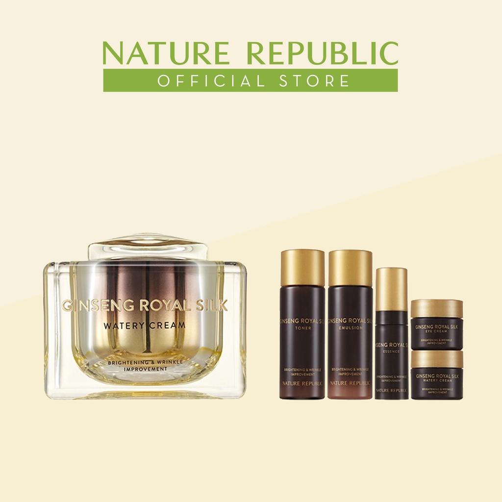 [Nature Republic] Ginseng Royal Silk Watery Cream+Trial Kit