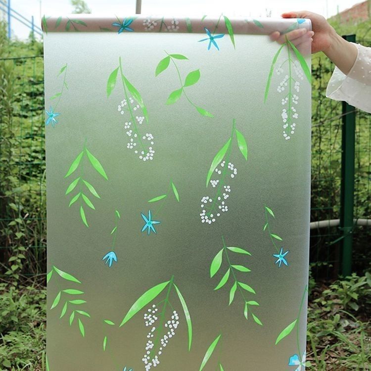 Window Glass Sticker Frosted Film with Glue Window Grilles Sunshine ...