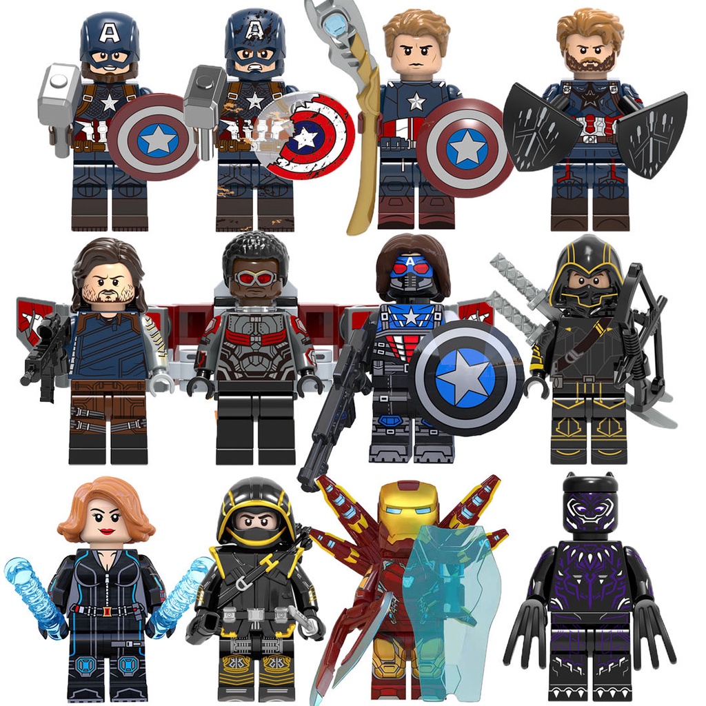 Compatible with Lego Avengers Captain America Building Man Iron