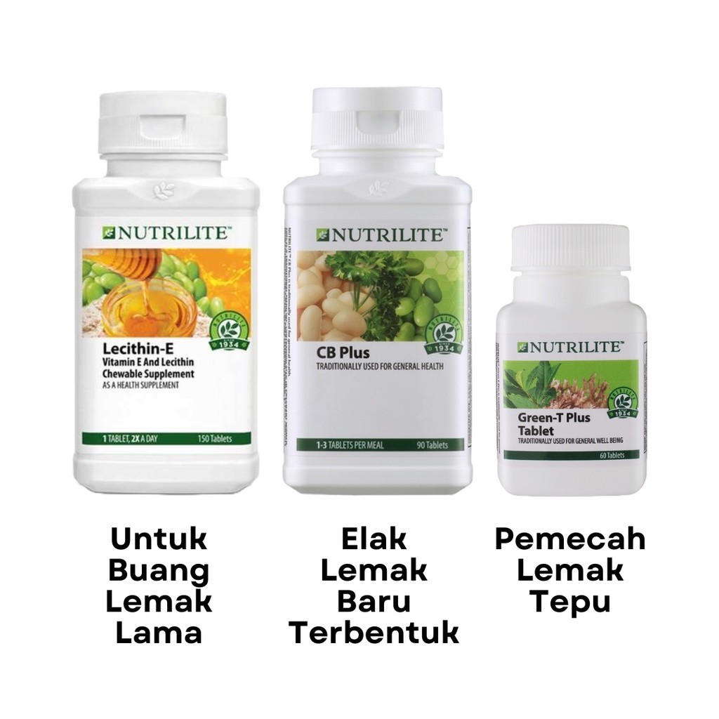 Amway Nutrilite Set Kurus (GreenT Plus + LecithinE + CB Plus
