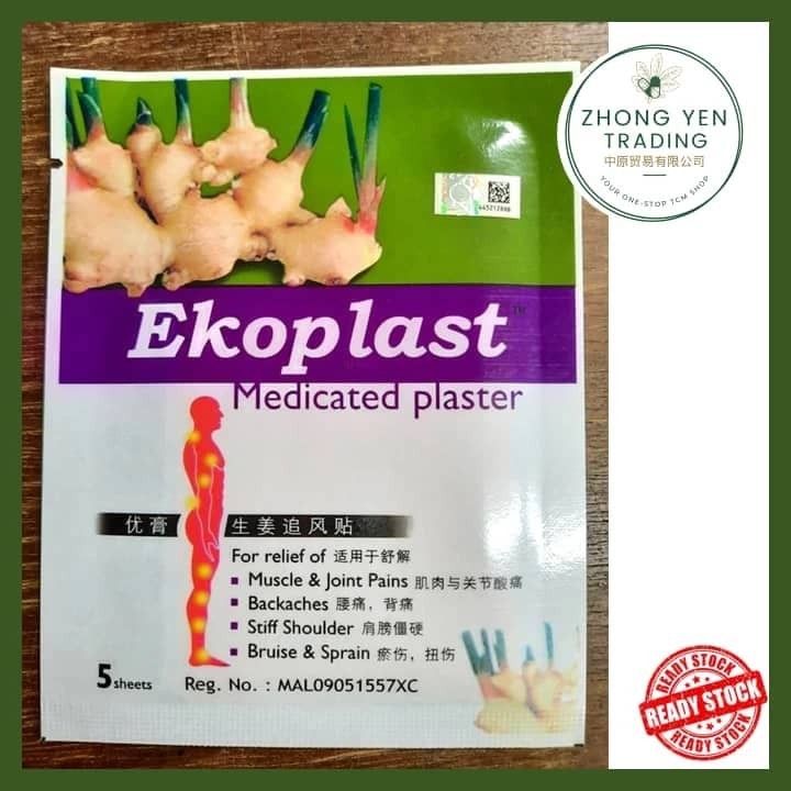 Ekoplast Ginger Medical Plaster /Plaster Halia (5 sheet) | Shopee Singapore