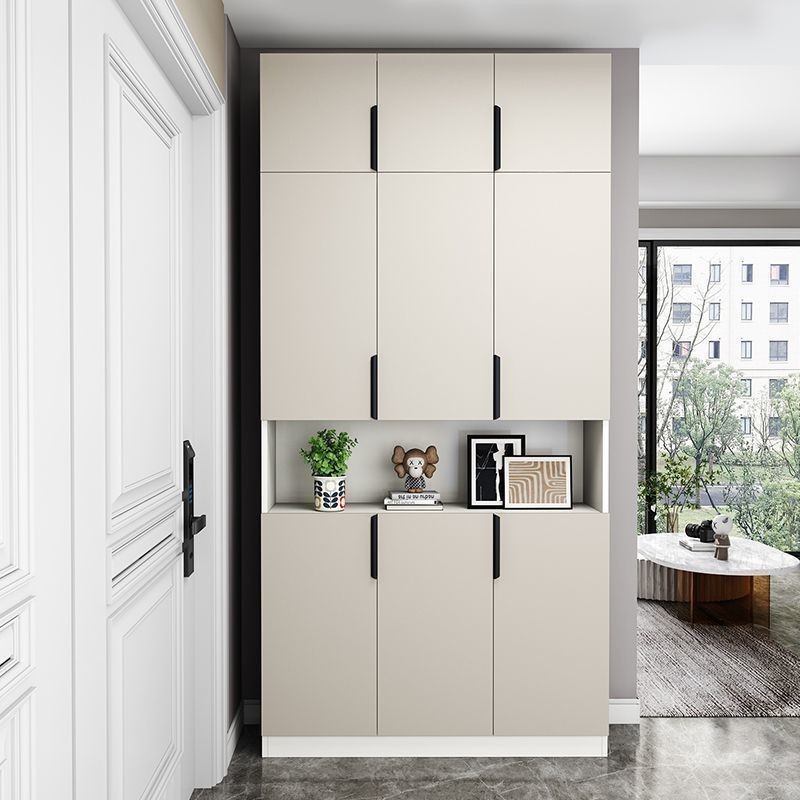 Photo inspiration: Solid Wood Hallway Cabinet Shoe Cabinet Integrated New Light Luxury Photo Inspiration
