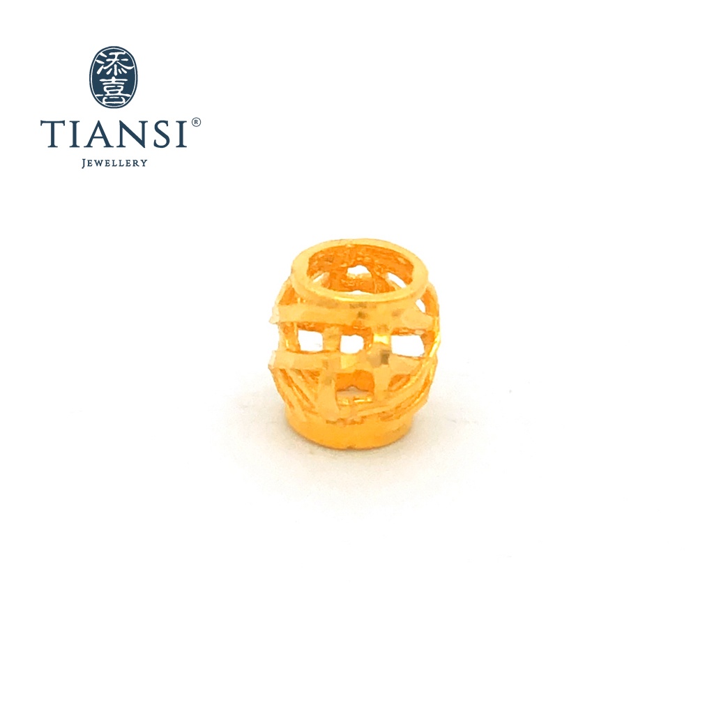 TIANSI 916(22K) GOLD GEOMETRIC CHARM 路路通-CZ-11 Charm Emas | Shopee Singapore