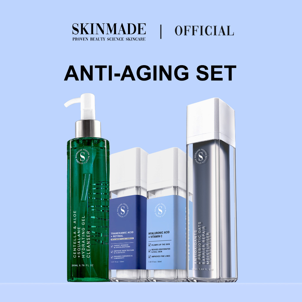 SKINMADE Anti-Aging Set - Centella + Aloe Squalane Cleanser ...