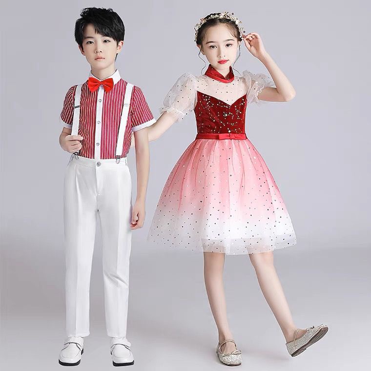Children's Choir Performance Clothing for Boys and Girls in the Grand Choir Dres