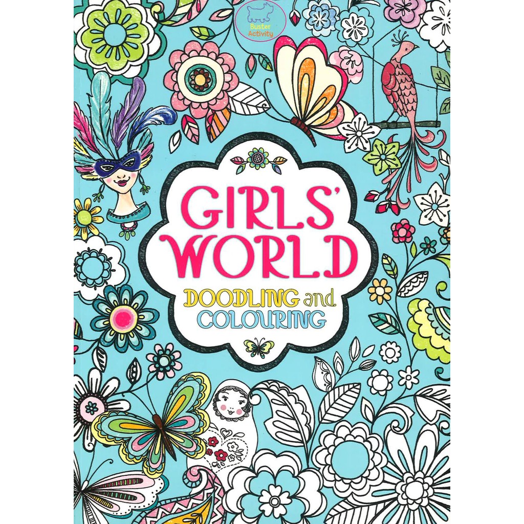 Girls' World Doodling And Colouring | Shopee Singapore